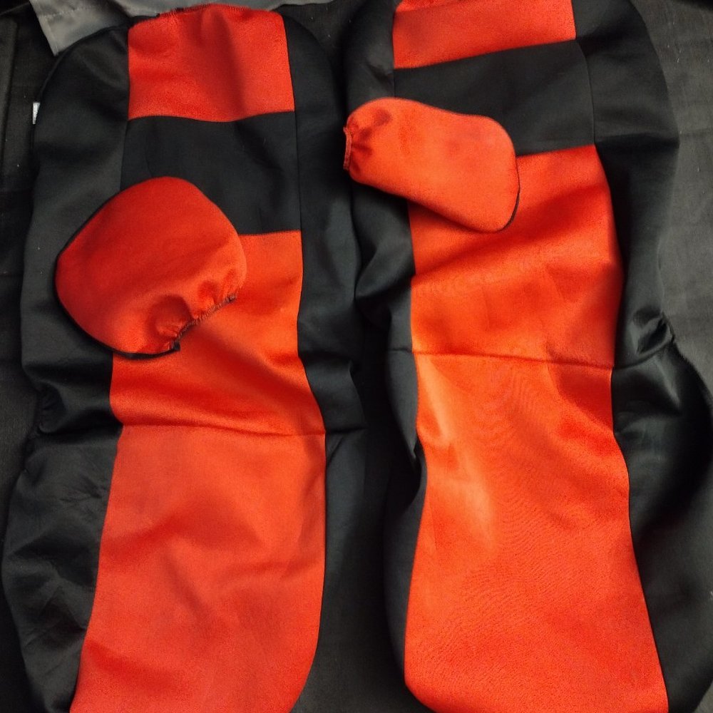 Red and Black Car Seat Covers